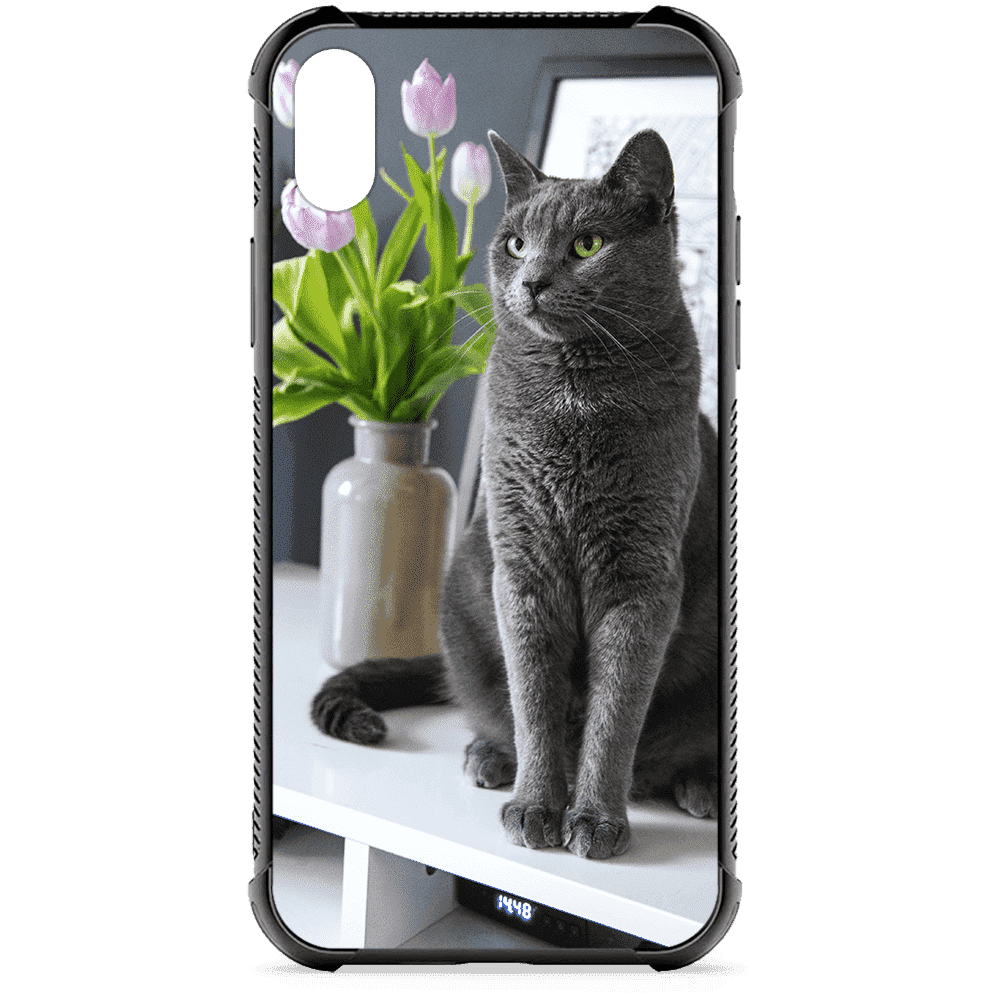 iPhone XS Custom Case - Black Bumper